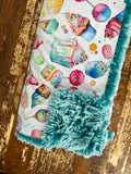 Toddler Ice Cream Treats Minky Fur Blanket