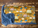 Adult Keep Calm Read On Minky Fur Blanket