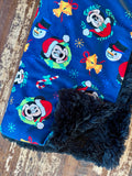 Adult Mickey Mouse and friends Minky Fur Blanket