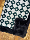 Adult Ghost Minky Fur Blanket