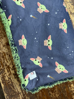 Adult Baby Yoda Minky Fur Blanket