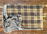 Toddler Plaid Minky Fur Blanket