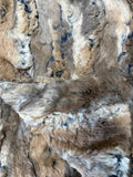 Adult Tan Rabbit Minky on Minky Blanket