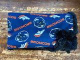 Adult Broncos Fleece Fur Blanket