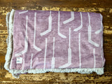 Adult Pink Hockey Sticks Minky Fur Blanket