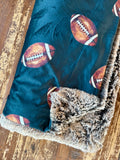 Adult Football Minky Fur Blanket
