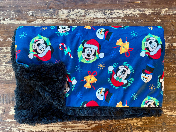 Adult Mickey Mouse and friends Minky Fur Blanket