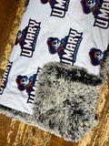 Travel University of Mary Minky Fur Blanket