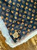 Adult Pretty Paw Prints Minky Fur Blanket