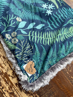 Mini Baby Fern Minky Fur Blanket