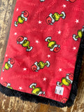 Adult Red Grinch Fleece Fur Blanket