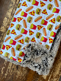 Adult Minky Snack Attack Fur Blanket