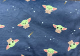 Adult Baby Yoda Minky Fur Blanket