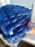 Adult Enzo Royal Blue Minky on Minky Blanket