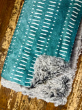 Toddler Mudcloth Minky Fur Blanket
