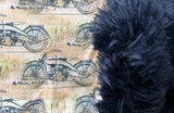 Adult Motorcycle Minky Fur Blanket