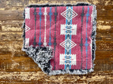 Aztec Flannel Fur Car Seat Blanket