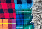 Adult Flannel Patchwork Fur Blanket