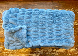 Adult Enzo Sky Blue Minky on Minky Blanket