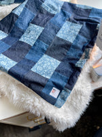 Adult Jean Patchwork Fur Blanket