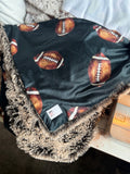 Adult Football Minky Fur Blanket