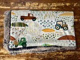 Adult Farming Minky Fur Blanket