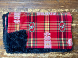 Adult XL Football Fleece Fur Blanket