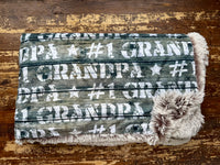 Adult #1 Grandpa Minky Fur Blanket