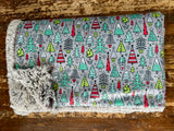 Adult Christmas Trees Minky Fur Blanket