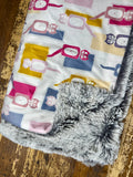 Adult Kit Kat Clock Minky Fur Blanket