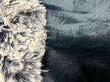 Toddler Black Minky Fur Blanket