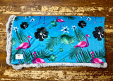 Toddler Flamingo Minky Fur Blanket