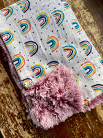 Toddler Rainbow Embrace and Fur Blanket