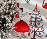 Adult Modern Christmas Minky Fur Blanket