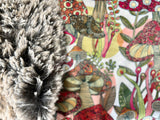 Adult Mushrooms Minky Fur Blanket