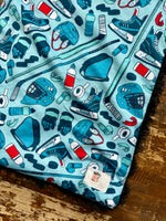 Hockey Minky Fur Car seat Blanket