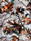 Adult White Camouflage Minky Fur Blanket
