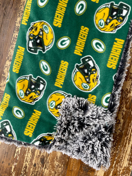 Adult Packers Fleece Fur Blanket