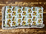 Toddler Golden Retriever Minky Fur Blanket