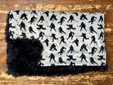 Adult Tan Hockey Minky Fur Blanket