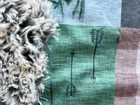 Adult Rustic Wilderness Minky Fur Blanket