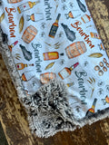 Adult The Whiskey Snuggle Minky Fur Blanket