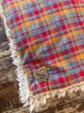 Adult Flannel Harvest Plaid Fur Blanket