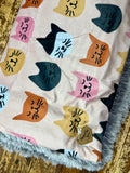Toddler Kitty Cat Minky Fur Blanket