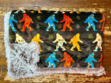 Adult Bigfoot Minky Fur Blanket