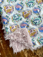 Flannel Fur Unicorn Car Seat Blanket