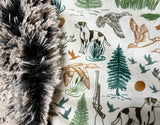 Adult Hunting Minky Fur Blanket