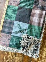 Adult Rustic Wilderness Minky Fur Blanket