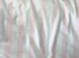 Toddler Pink and White Stripe Minky Fur Blanket