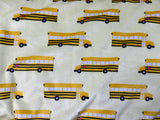 Toddler Yellow Bus Minky Fur Blanket